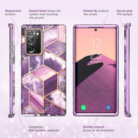 I-BLASON For Samsung Galaxy Note 20 Ultra Case 6.9"(2020) Cosmo Full-Body Glitter Marble Cover WITHOUT Built-in Screen Protector