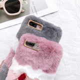 Cute Warm Furry Fluffy Case for IPhone 11 Pro XR XS MAX X 6 6S 7 8 Plus SE2020 5 5S 12 Mini Soft TPU Fur Cover Coque Fundas