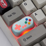 Holyoops Gamepad Controller Capslock Artisan Keycap CNC anodized aluminum Compatible Cherry MX switches white pink cyan yellow