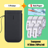 Black D11 NIIMBOT Portable Label Printer Wireless Bluetooth Label Printer Price Tag for mobile phone iOS Android Free App